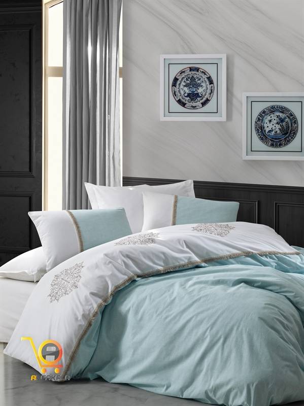 روتختی گلدوزی شده طرح Carel kahve