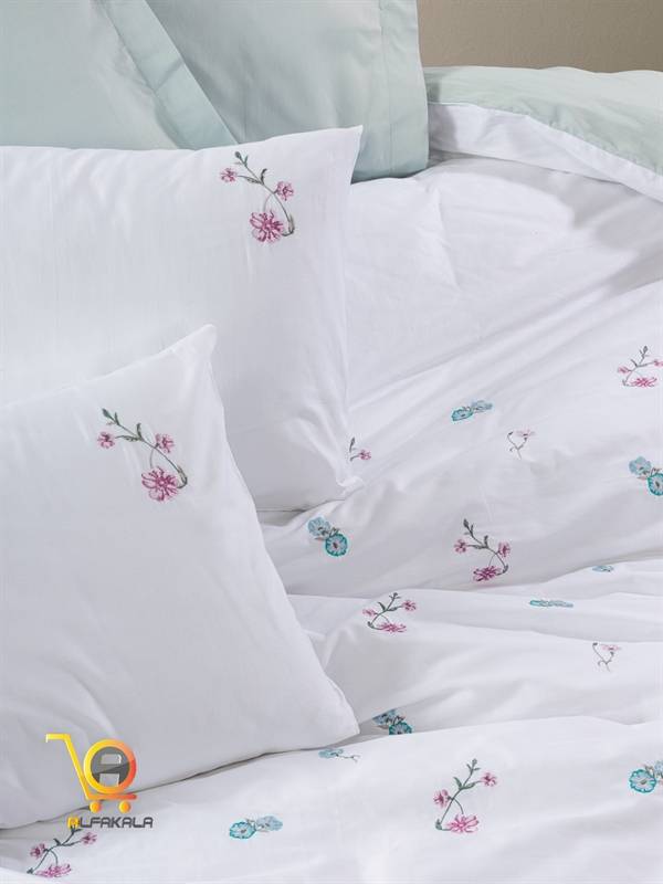 روتختی گلدوزی شده مارک کتان باکس طرح Ella Mint