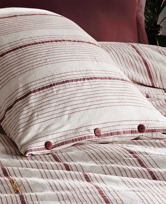 روتختی شش تکه نچرال رنگ قرمز طرح AVVA BORDO