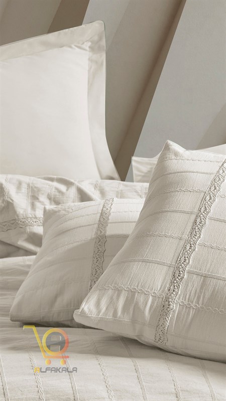 روتختی دونفره رنگ کرم طرح jasmin krem