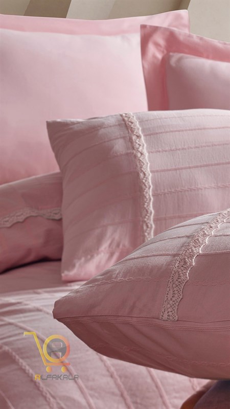 روتختی صورتی دونفره ساده طرح jasmin pudra