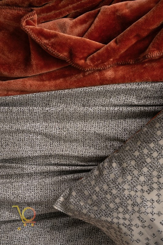 روتختی 5 تکه ترک با روانداز پتویی طرح Oyster tarcin