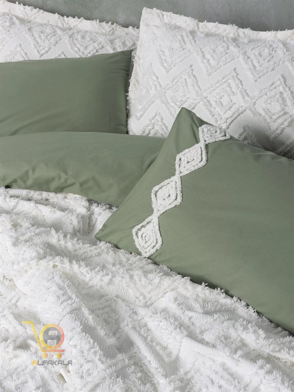 روتختی هفت تکه دونفره طرح برجسته Limi Krem