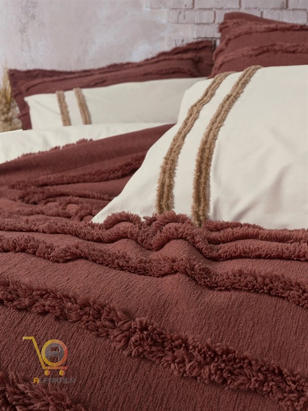 روتختی هفت تکه دونفره قرمز طرح برجسته rolf tarcin