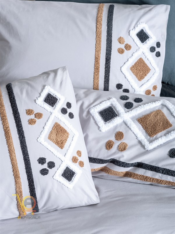 روتختی شش تکه گلدوزی puff stesso gri